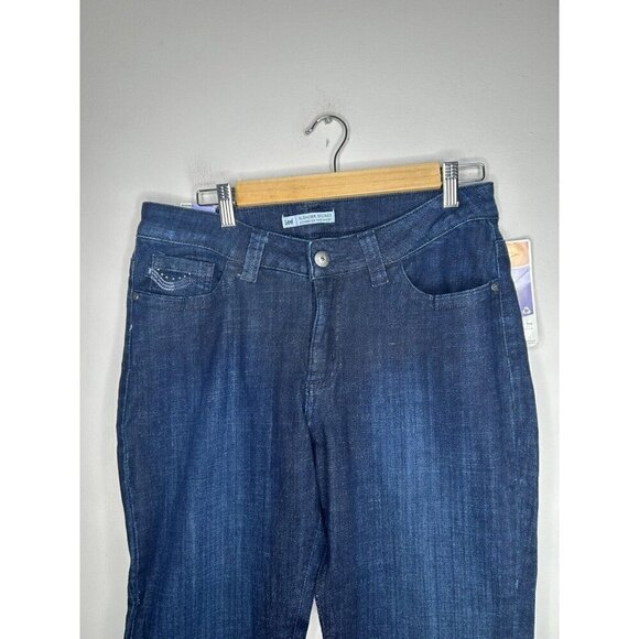 Lee Women's Jeans Barely Bootcut Blue Mid Rise Fit Denim Stretch Size 12 M NWT - Picture 6 of 8